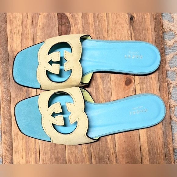 Gucci Interlocking GG Slide Sandals Size 9.5 - Picture 4 of 10